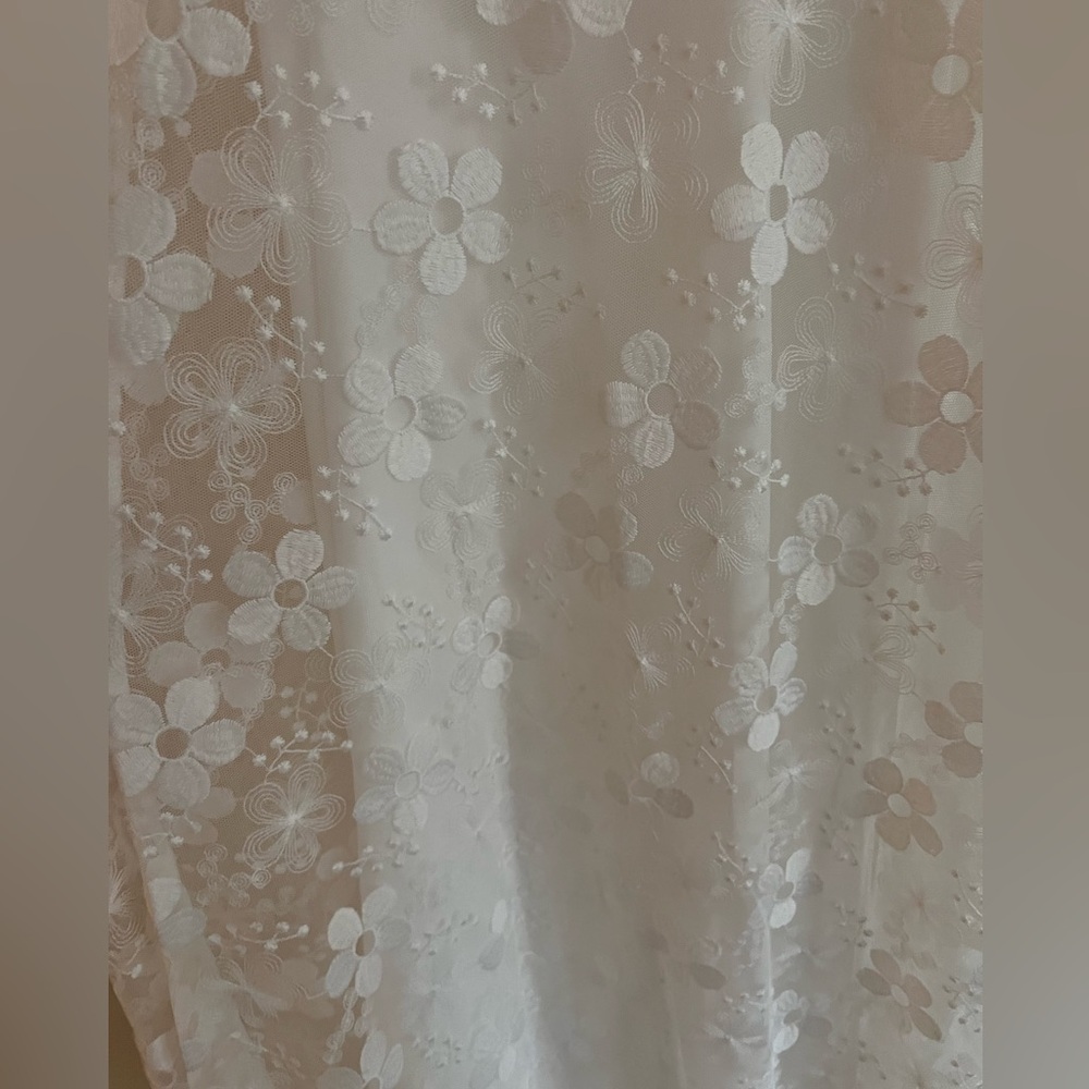 NWT Runway STAUD White Floral Maxi Dress Size Small Fully lined adjustable strap - Picture 12 of 13